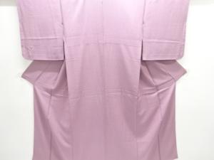 織柄一つ紋色無地着物